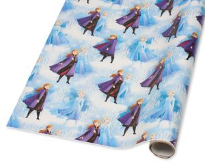 christmas frozen wrapping paper