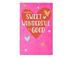 Sweet Wonderful Good Valentine's Day Card