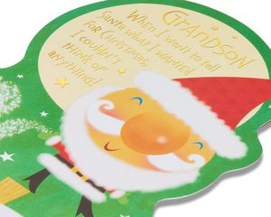 Santa Christmas Card for Grandson