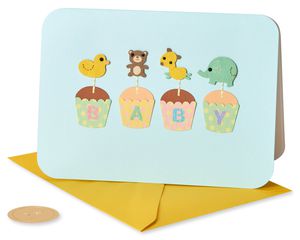 Cupcakes New Baby Greeting Card