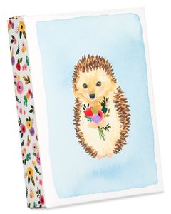Hedgehog with Flower Boxed Blank Note Cards with Envelopes, 14-Count