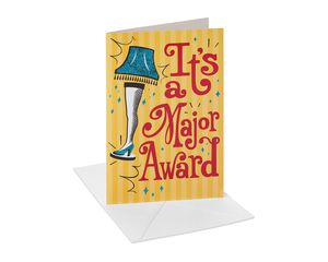 A Christmas Story Leg Lamp Boxed Cards and White Envelopes, 12-Count