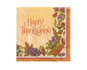 Thanksgiving Medley Lunch Napkins, 16-Count
