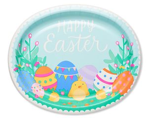 Easter Eggs Dinner Plates, 8-Count