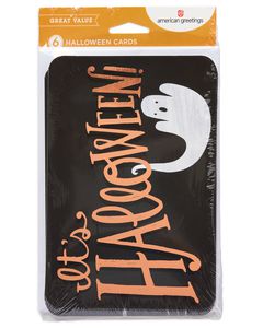 Ghost Halloween Card with Foil, 6-Count