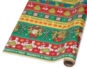 Universal Studios Dr Suess The Grinch Xmas Wrap 70 Sq Ft