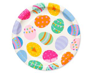 Easter Eggs Paper Dessert Plates, 8-Count