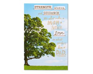 strength wisdom guidance father's day card