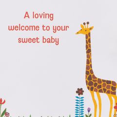 Jungle Animal New Baby Greeting Card