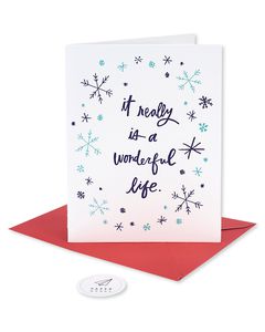 wonderful life romantic holiday card