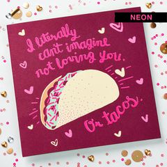 Romantic Tacos Valentine's Day Card