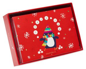 Penguin Thank You Boxed Cards, 12-Count