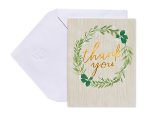 Thank You Wreath Cards and Envelopes, 10-Count
