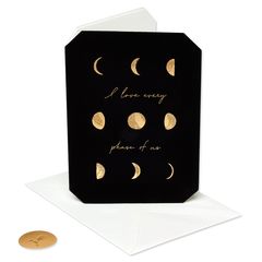 Moon Cycles Anniversary Greeting Card 