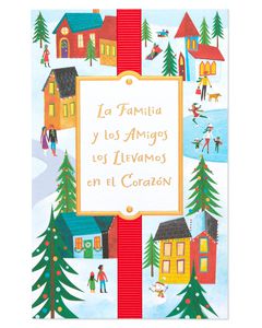 La Familia y Los Amigos Christmas and Feliz Navidad Card