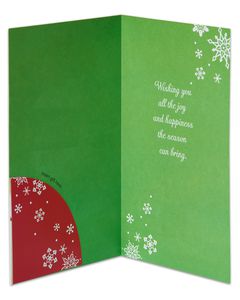 Joy and Happiness Money and Gift Card Holder Holiday Card