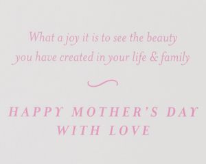 Beauty You Have Created Mother's Day Greeting Card for Daughter