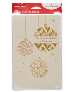 Ornaments Christmas Card, 10-Count