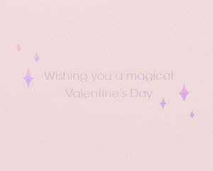 Magical Unicorn Valentine's Day Greeting Card 
