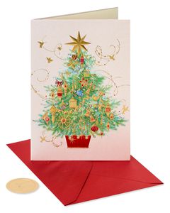 Christmas Tree Christmas Greeting Card 