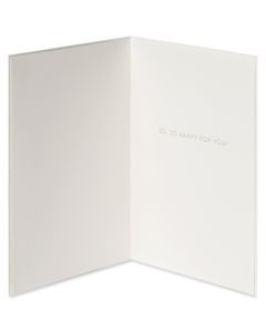 So Happy For You Congratulations Greeting Card