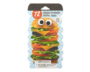 Food with Faces Stickers, 72-Count