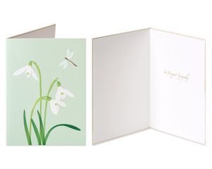 Crocus and Peace Sympathy Greeting Card Bundle, 2-Count