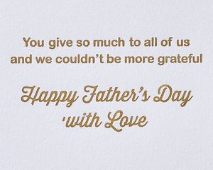 Strong Roots Father's Day Greeting Card for Grandpa