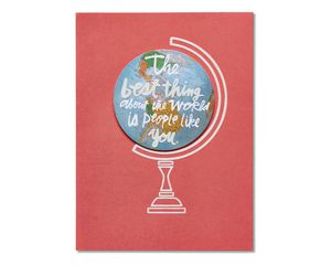 globe thank you card