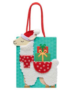 Christmas Llama Holiday Gift Bag, 1 Bag