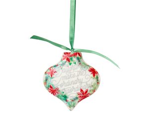 Daughter Floral Christmas Ornament