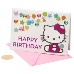 Hello Kitty Birthday Greeting Card