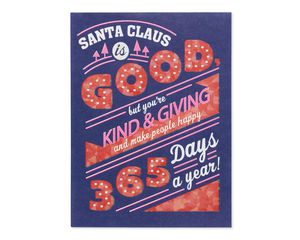 Kind and Giving Christmas Card