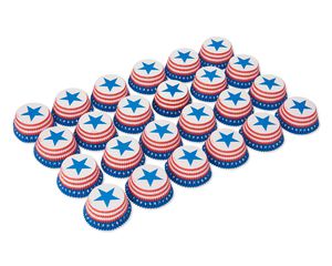 Patriotic Cupcake Cases and Picks, 24-Count