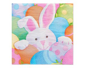 peek-a-boo bunny lunch napkin 16 ct