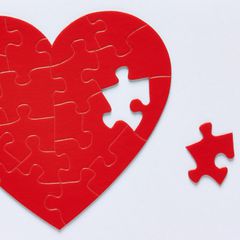 Papyrus Heart Puzzle Greeting Card