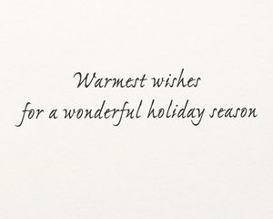 Warmest Wishes Christmas Greeting Card 