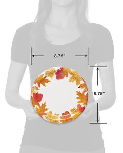 Autumn Days Paper Dinner Plates, 10-Count