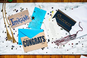success money and gift card holder graduation card