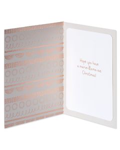 Llama Christmas Card 