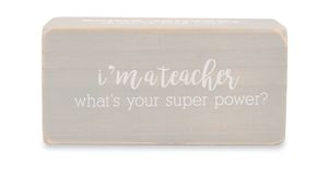 Mud Pie Red Pen Teacher Sentiment Block