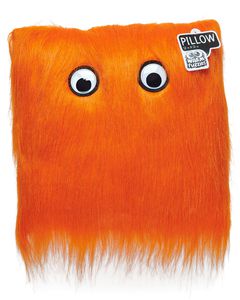 Warm Fuzzy Orange Pillow