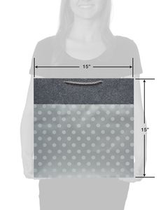 Extra-Large Silver Dot Gift Bag