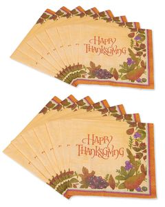 Thanksgiving Medley Lunch Napkins, 16-Count