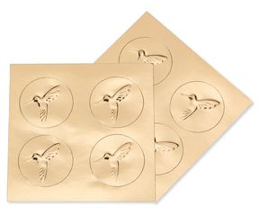 Globe with Plane Handmade Thank You Boxed Blank Note Cards with Glitter, 8-Count