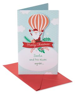 Shopping Spree Money and Gift Card Holder Christmas Card