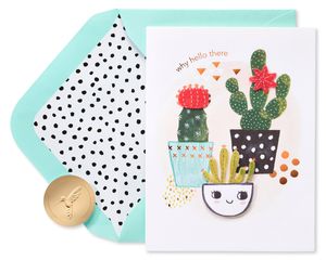 Happy Cacti Friendship Greeting Card