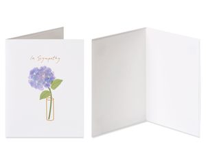 Vase and Peace Sympathy Greeting Card Bundle, 2-Count