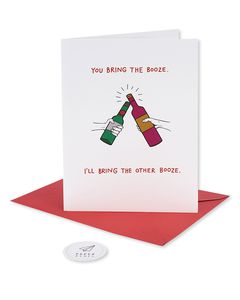bring booze holiday card