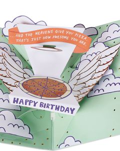 Pizza Pop-Up Birthday Card with Music